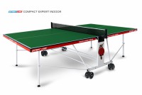Теннисный стол для помещения Compact Expert Indoor green proven quality 6042-21 s-dostavka - магазин СпортДоставка. Спортивные товары интернет магазин в Пензе 