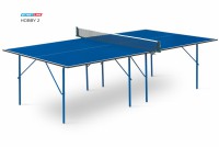 Теннисный стол для помещения swat Hobby 2 blue любительский стол для использования в помещениях 6010 s-dostavka - магазин СпортДоставка. Спортивные товары интернет магазин в Пензе 
