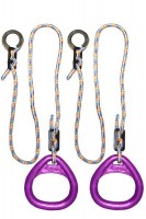 Детские гимнастические кольца треугольные для ДСК фиолетовые КГ02В - магазин СпортДоставка. Спортивные товары интернет магазин в Пензе 