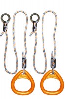Детские гимнастические кольца треугольные  для ДСК оранжевые  КГ02В - магазин СпортДоставка. Спортивные товары интернет магазин в Пензе 