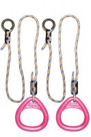 Детские гимнастические кольца треугольные для ДСК розовые КГ02В - магазин СпортДоставка. Спортивные товары интернет магазин в Пензе 