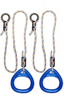 Детские гимнастические кольца треугольные  для ДСК синие  КГ02В - магазин СпортДоставка. Спортивные товары интернет магазин в Пензе 