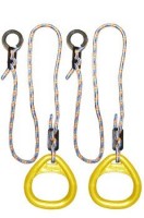 Детские гимнастические кольца треугольные для ДСК желтые КГ02В - магазин СпортДоставка. Спортивные товары интернет магазин в Пензе 