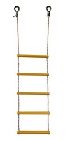 Детская веревочная лестница для ДСК  5 перекладин желтая ЛВ5-2В - магазин СпортДоставка. Спортивные товары интернет магазин в Пензе 