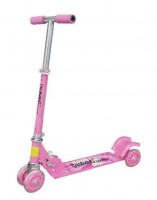 Самокат Charming CMS010 4-х колесный со светящимися колесами розовый для девочки - магазин СпортДоставка. Спортивные товары интернет магазин в Пензе 